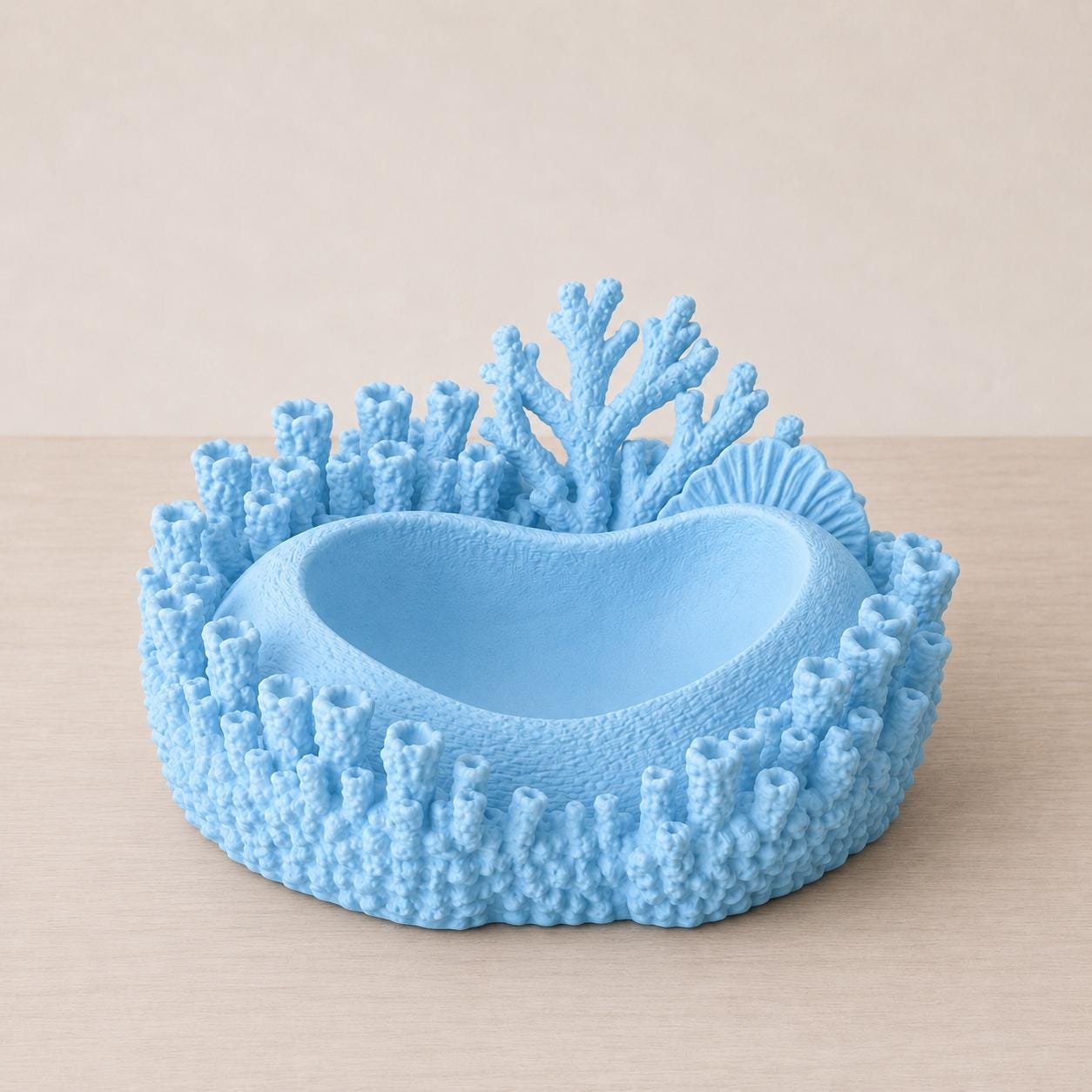 Coral Jewelry Dish, Coastal Ring Holder, Ocean Decor Trinket Tray, Beach Vanity Organizer, Coral Catchall Bowl, Gift for Her