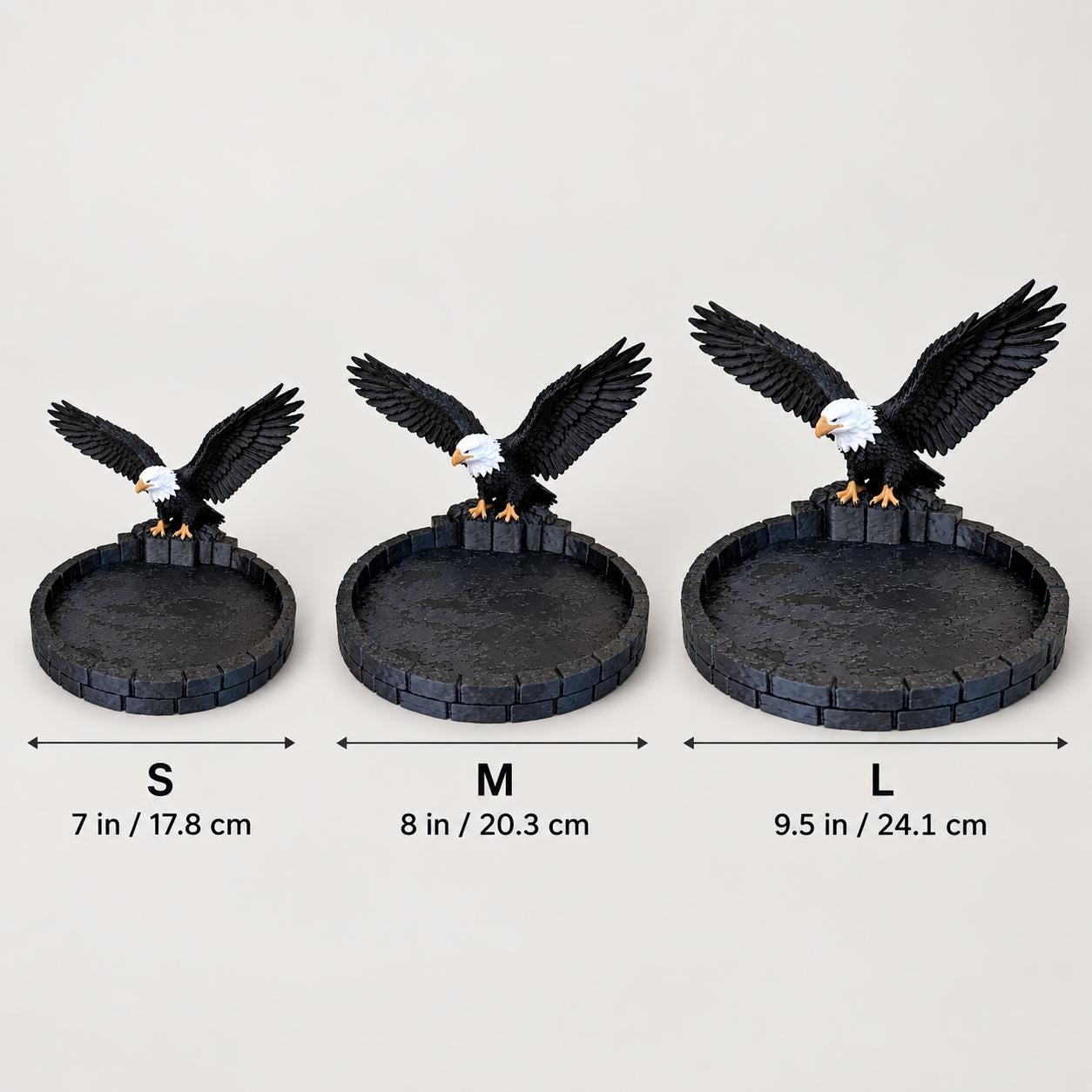 Bald Eagle Catch All Tray, 3d Printed Patriotic Key Holder & Desk Organizer, American Eagle Decor