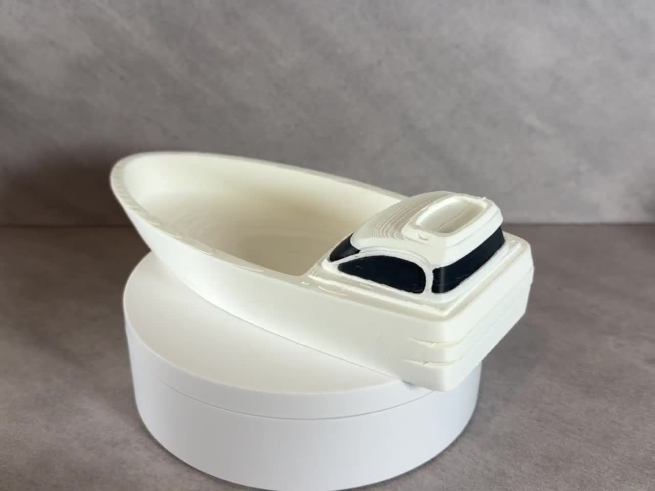 Boat Catchall Tray, 3d Printed Boat Key Holder, Nautical Desk Organizer, Coastal Entryway Decor, Boat Lover Gift, video cover