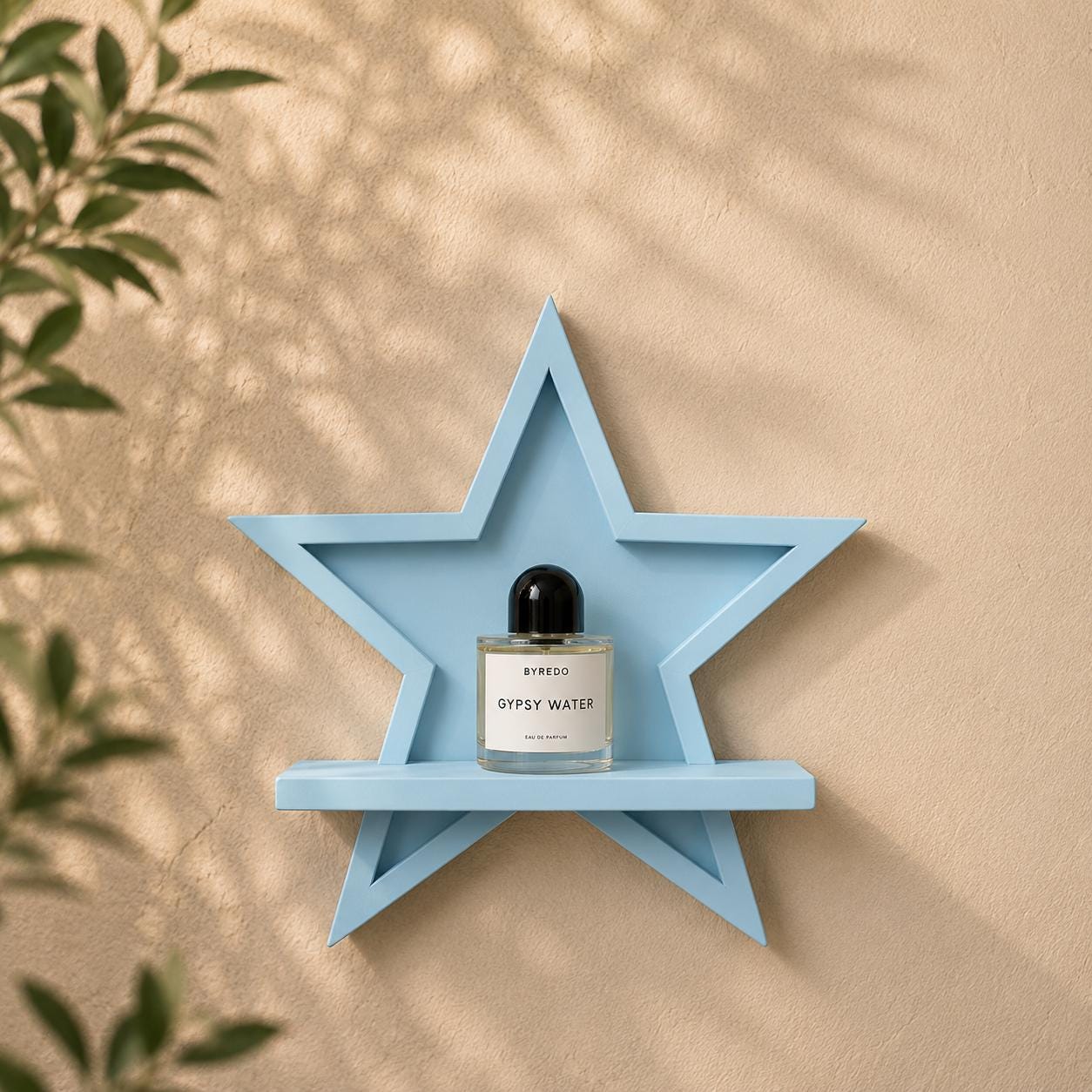 Star Floating Mini Shelf, 3D Printed Display, Modern Wall Decor, Easy Install