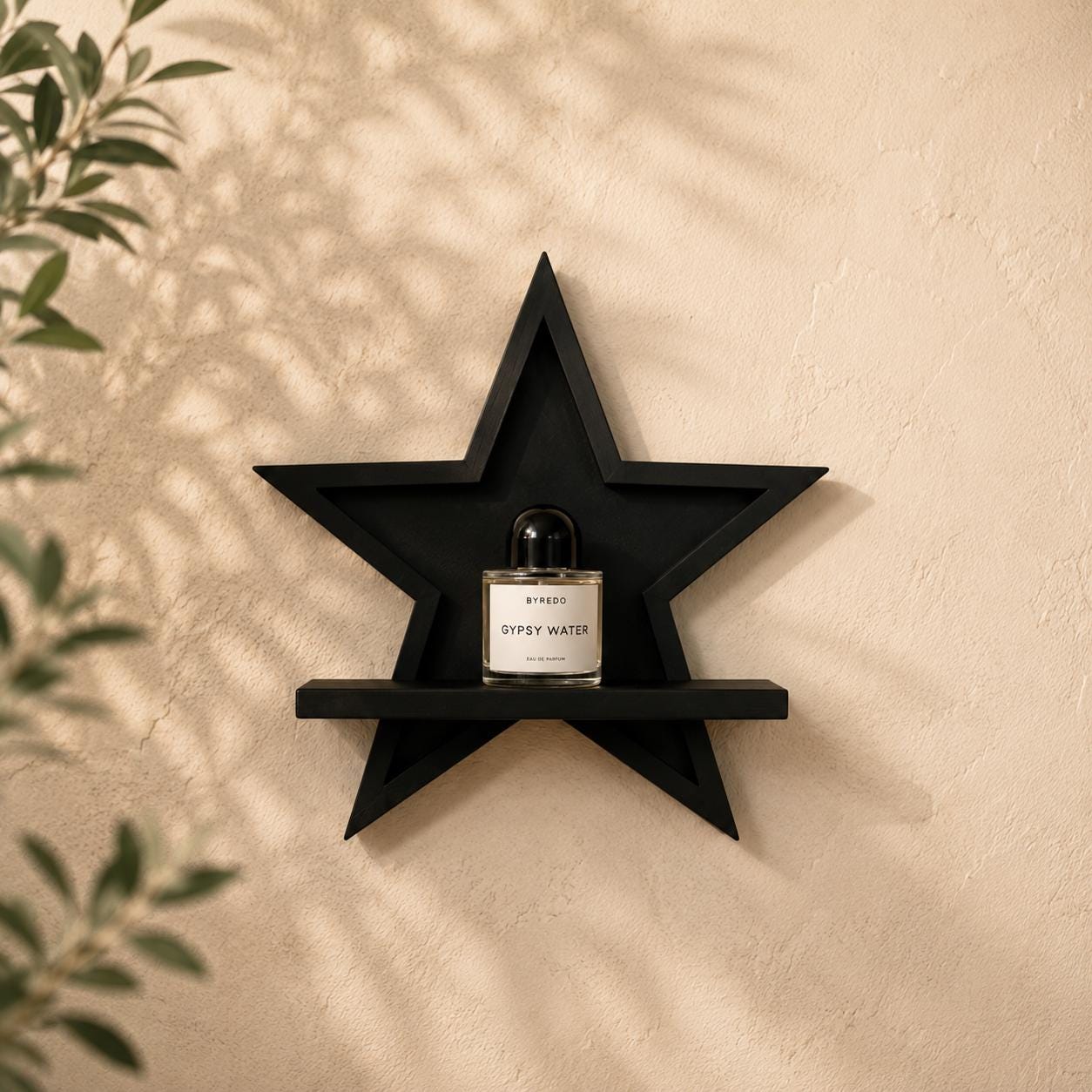 Star Floating Mini Shelf, 3D Printed Display, Modern Wall Decor, Easy Install
