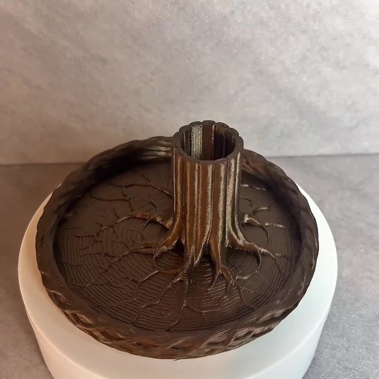 Tree Root Desk Organizer, 3d printed Pen Holder Catchall Tray, Rustic Woodland Office Storage video cover