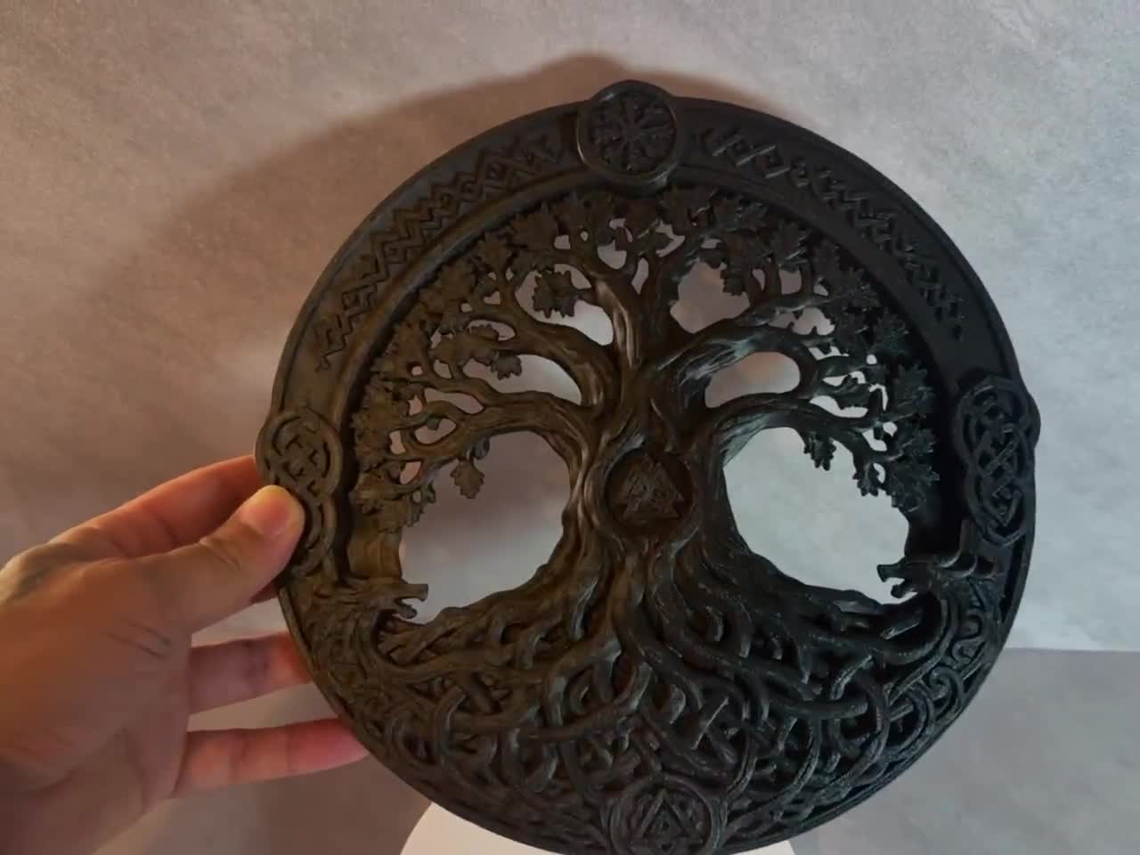 Yggdrasil Tree of Life Wall Decor | Viking Wall Art | Norse Celtic Home Decor | 3D Printed Scandinavian Hanging | Odin Gift video cover