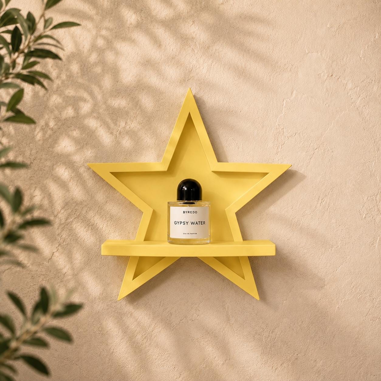 Star Floating Mini Shelf, 3D Printed Display, Modern Wall Decor, Easy Install