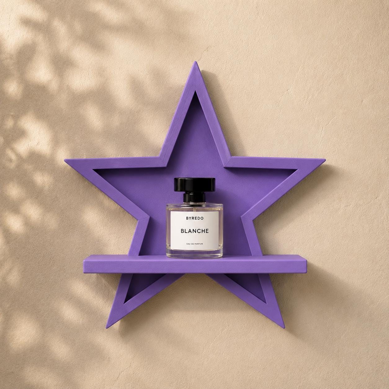 Star Floating Mini Shelf, 3D Printed Display, Modern Wall Decor, Easy Install