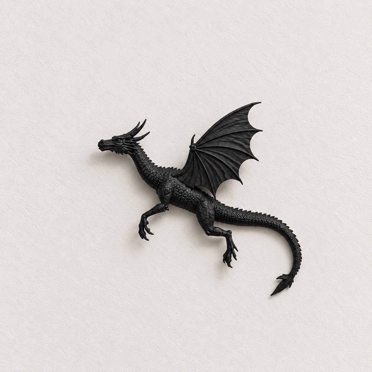 Dragon Wall Decor | 3D Printed Fantasy Dragon Wall Art | Gothic Home Decor | Medieval Dragon Sculpture