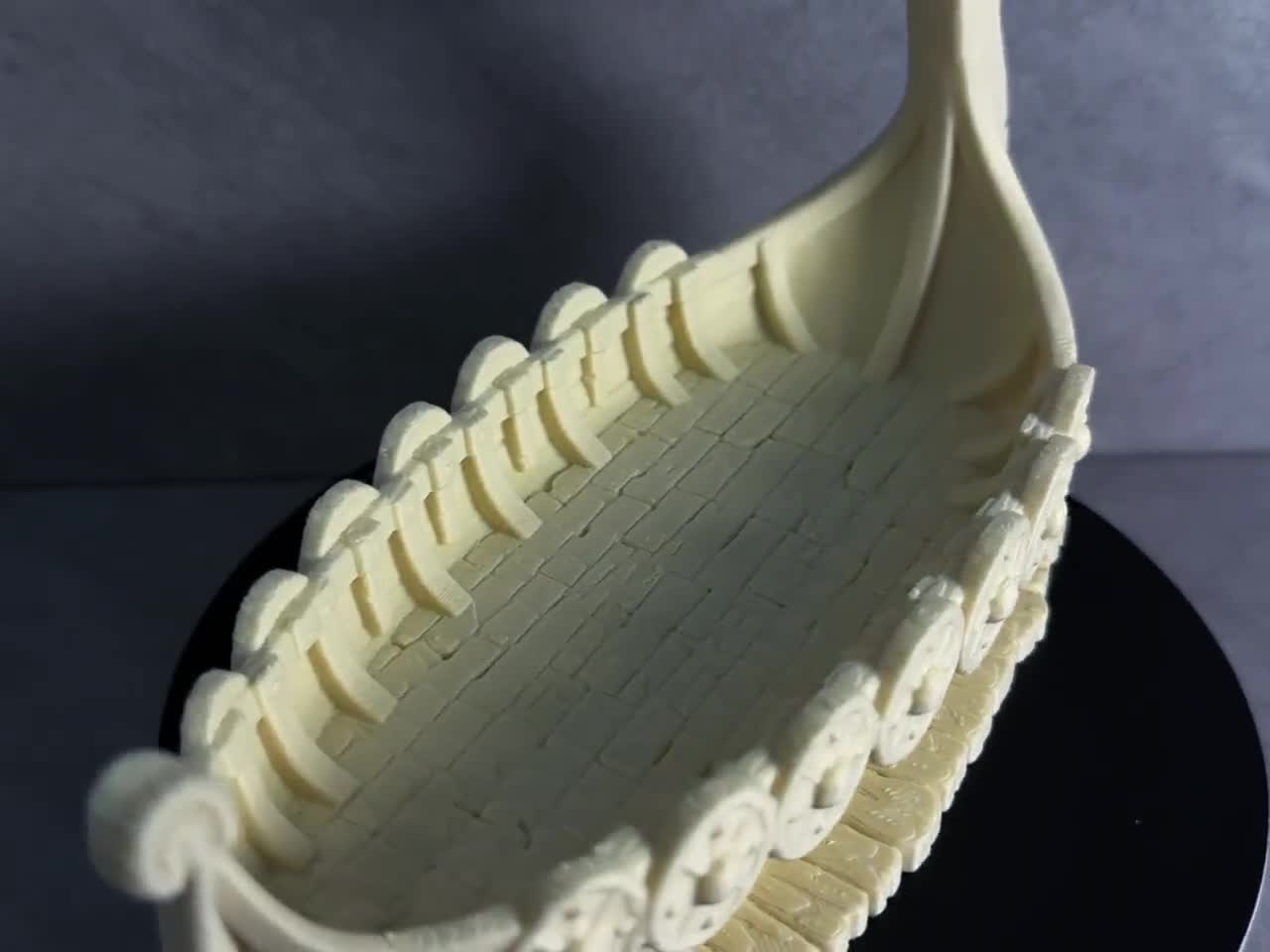 Viking Ship Coin Holder, Norse Dragon Tray, Norse Mythology 3D Printed Catchall for Keys, Coins & Watches video cover