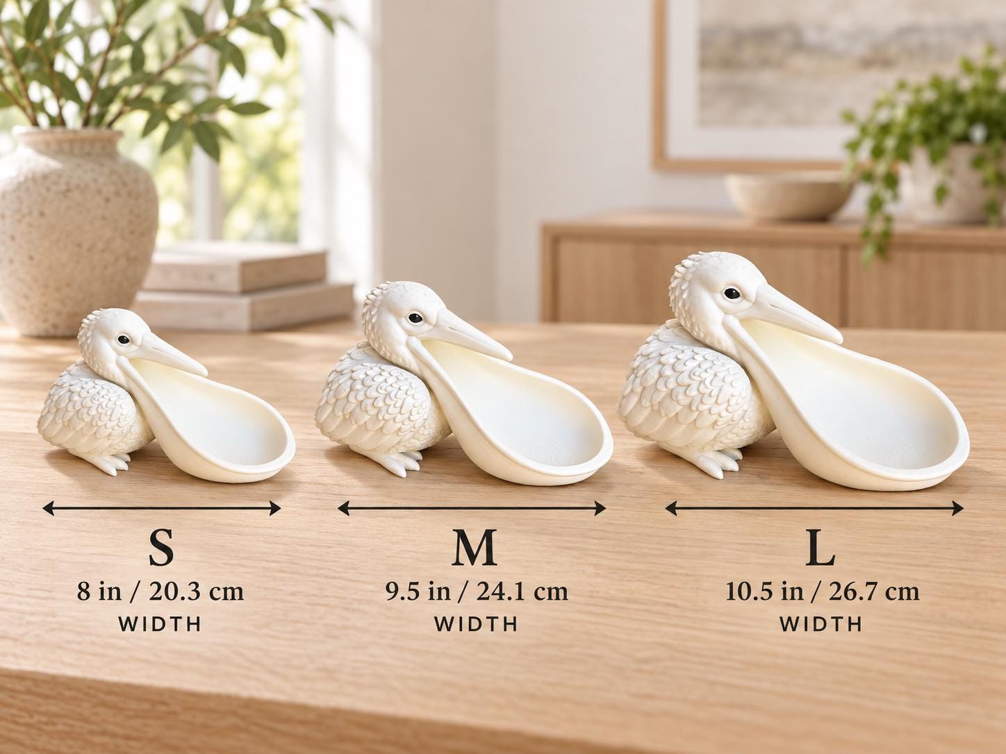 Pelican Catchall Tray, 3D Printed Bird Key Holder, Coastal Desk Organizer, Jewelry Dish, Beach House Decor