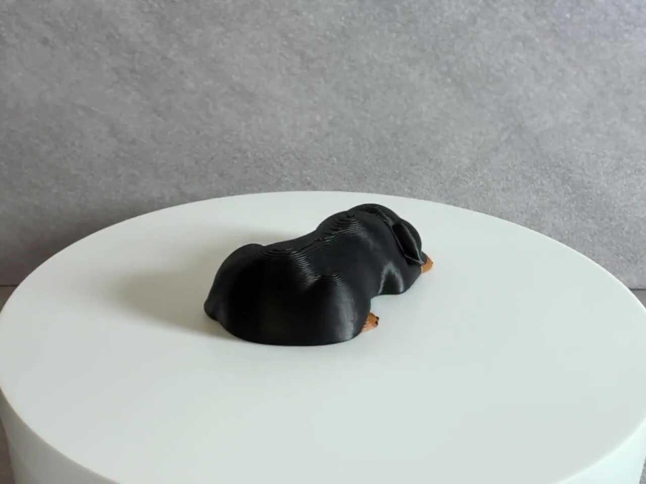 3D Printed Rottweiler Dog Sculpture, Rottweiler Lover Gift, Cute Puppy Desk Decor video cover