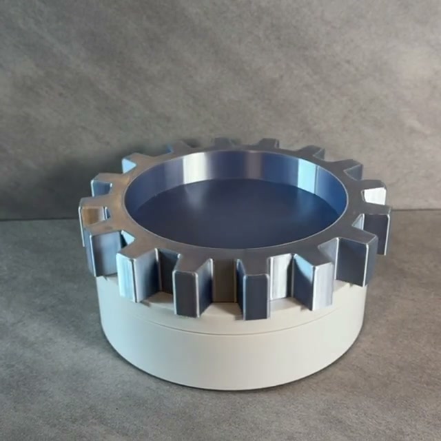 Gear Valet Tray, 3D Printed Catchall Organizer for Keys & Coins, Industrial Desk Decor, Entryway Tray, Gift for Him, Garage Decor video cover