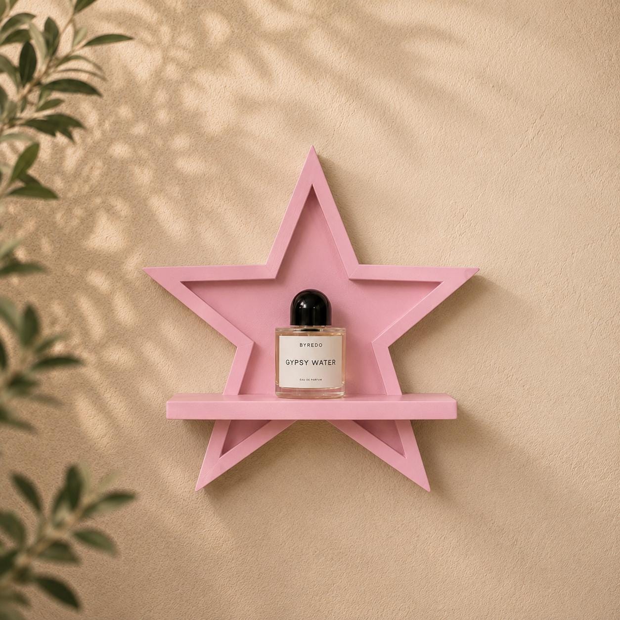Star Floating Mini Shelf, 3D Printed Display, Modern Wall Decor, Easy Install