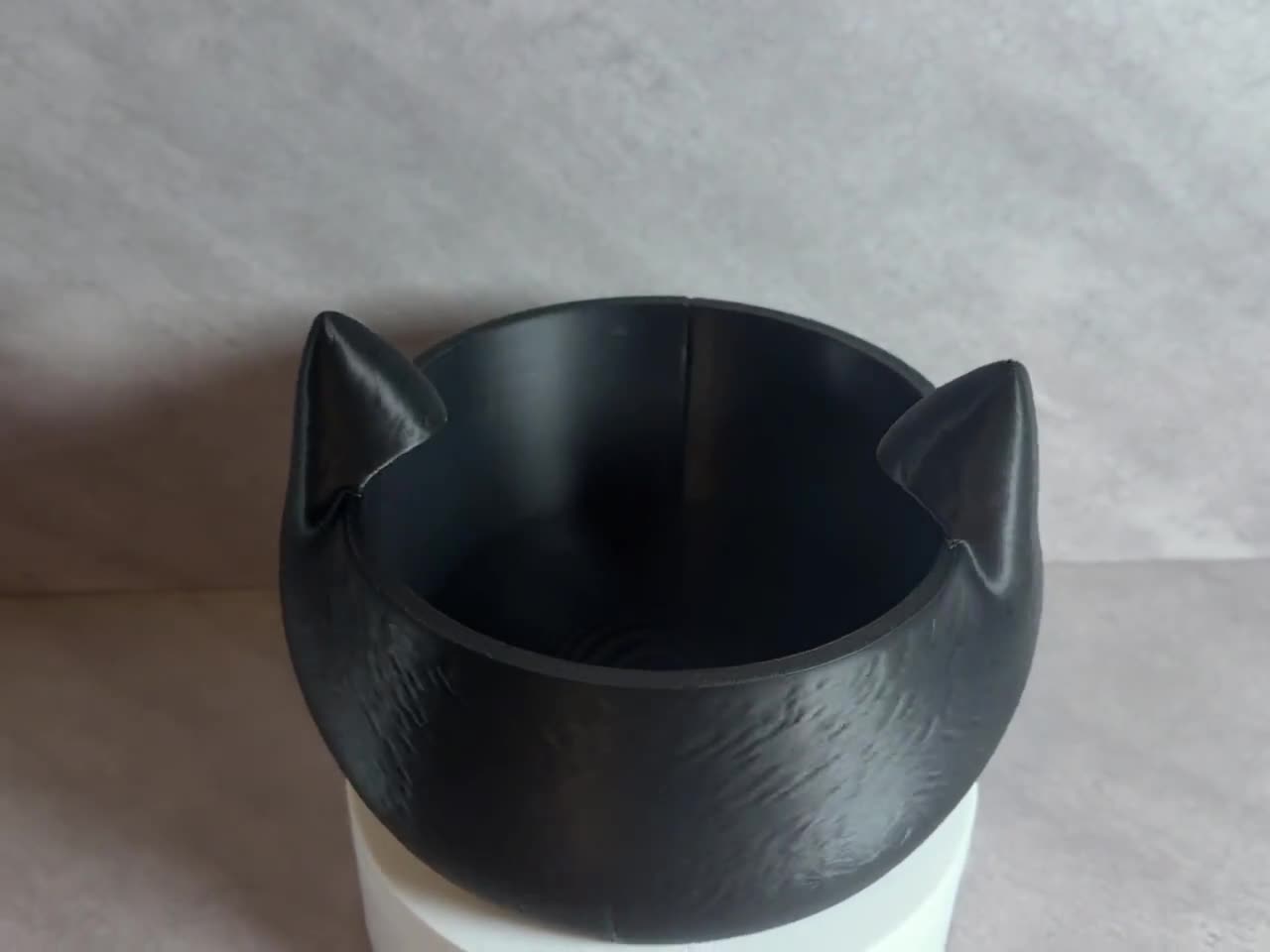 Black Cat Candy Bowl, Halloween Candy Holder, 3D Printed Cat Catchall Tray, Spooky Halloween Decor, Cat Lover Gift video cover
