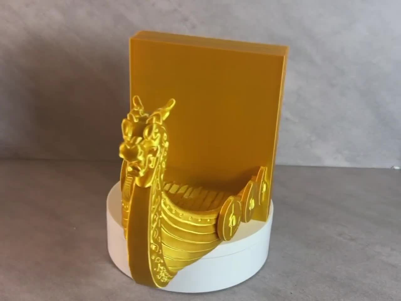 Viking Ship Bookends Set of 2, Norse Dragon Book Ends, Viking Longship Book Holder, Nordic Bookshelf Decor, Gift for Book Lovers video cover
