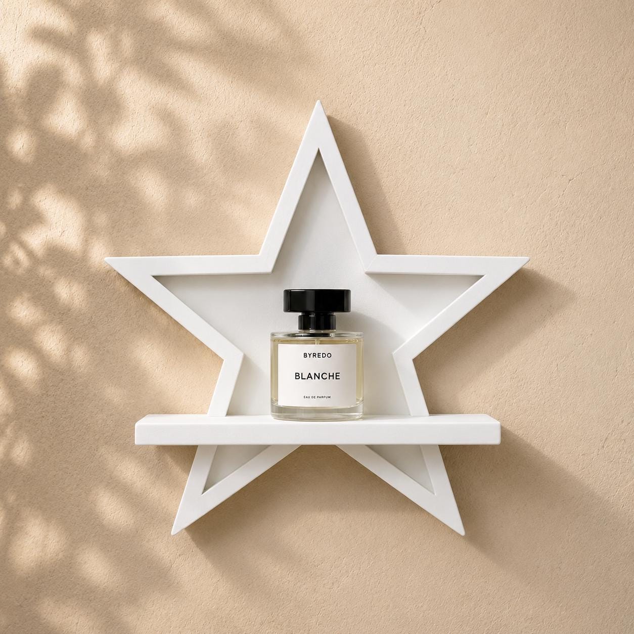 Star Floating Mini Shelf, 3D Printed Display, Modern Wall Decor, Easy Install
