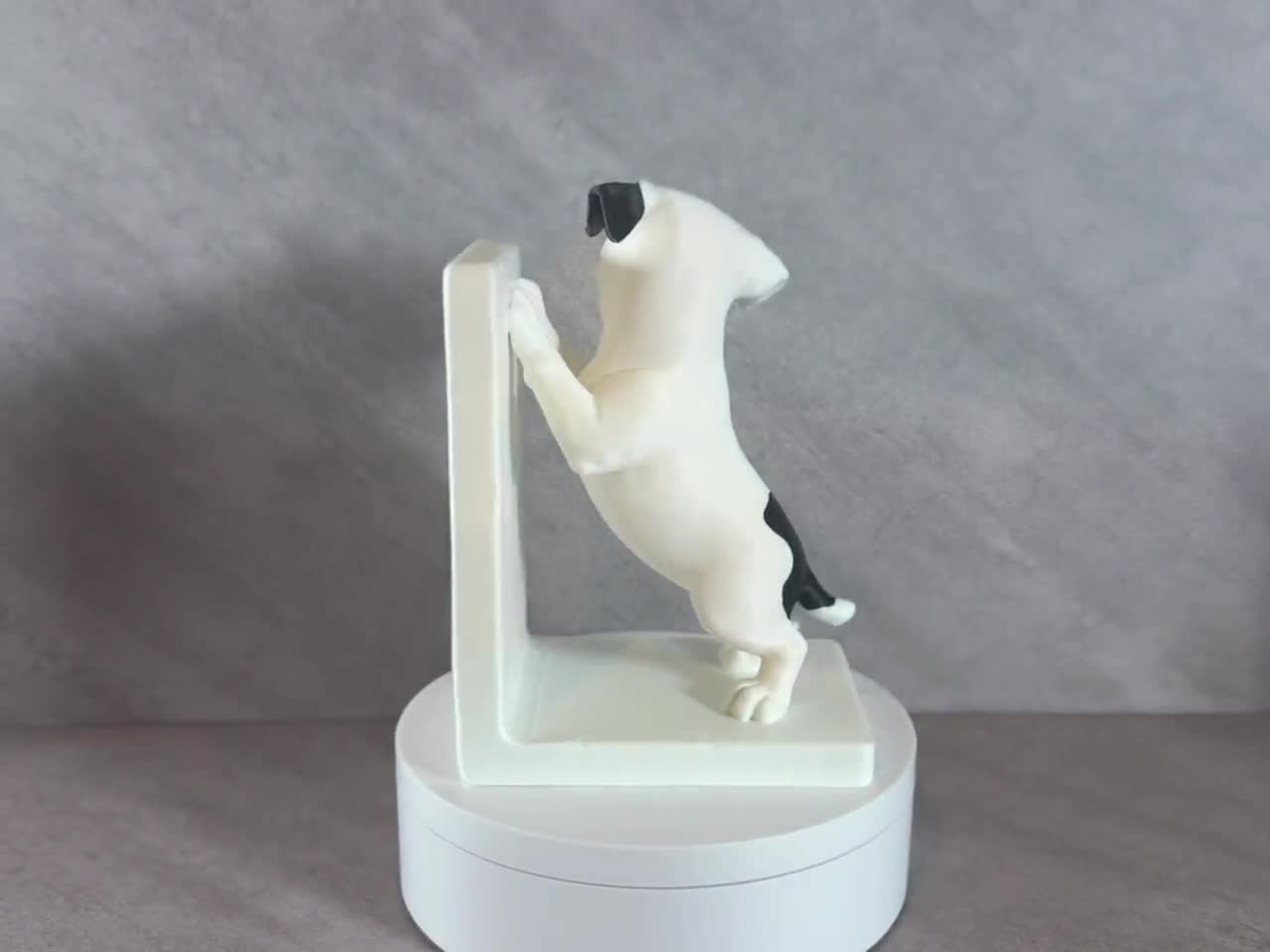 American Bulldog Bookend, Cute Puppy Book End, American Bulldog Gift, Dog Book Holder, Bookshelf Decor, 3D Printed Bookend video cover