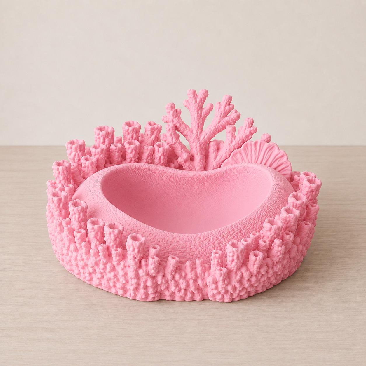 Coral Jewelry Dish, Coastal Ring Holder, Ocean Decor Trinket Tray, Beach Vanity Organizer, Coral Catchall Bowl, Gift for Her