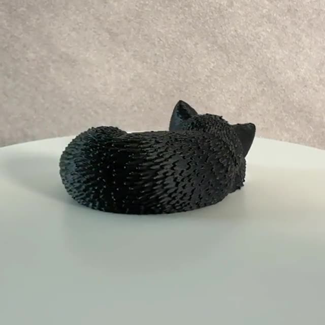 Sleeping Husky Figurine – 3D Printed Dog Desk Decor, Cozy Shelf Accent video cover