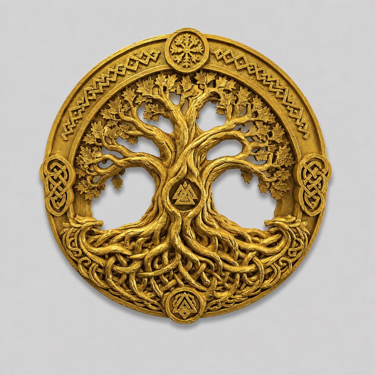 Yggdrasil Tree of Life Wall Decor | Viking Wall Art | Norse Celtic Home Decor | 3D Printed Scandinavian Hanging | Odin Gift
