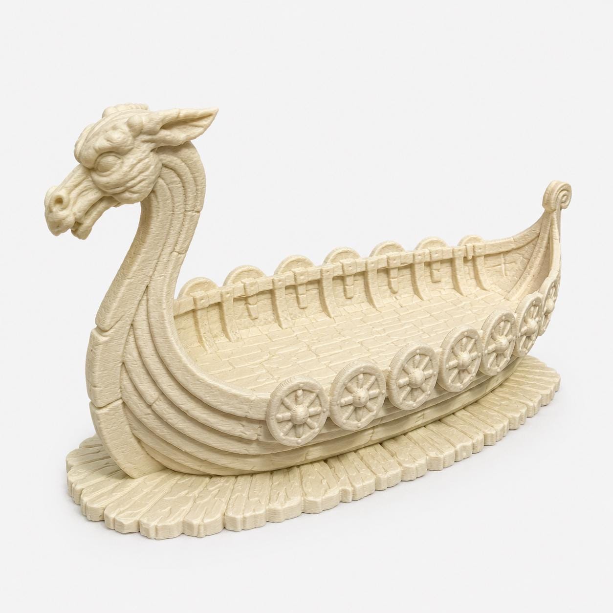 Viking Ship Coin Holder, Norse Dragon Tray, Norse Mythology 3D Printed Catchall for Keys, Coins & Watches