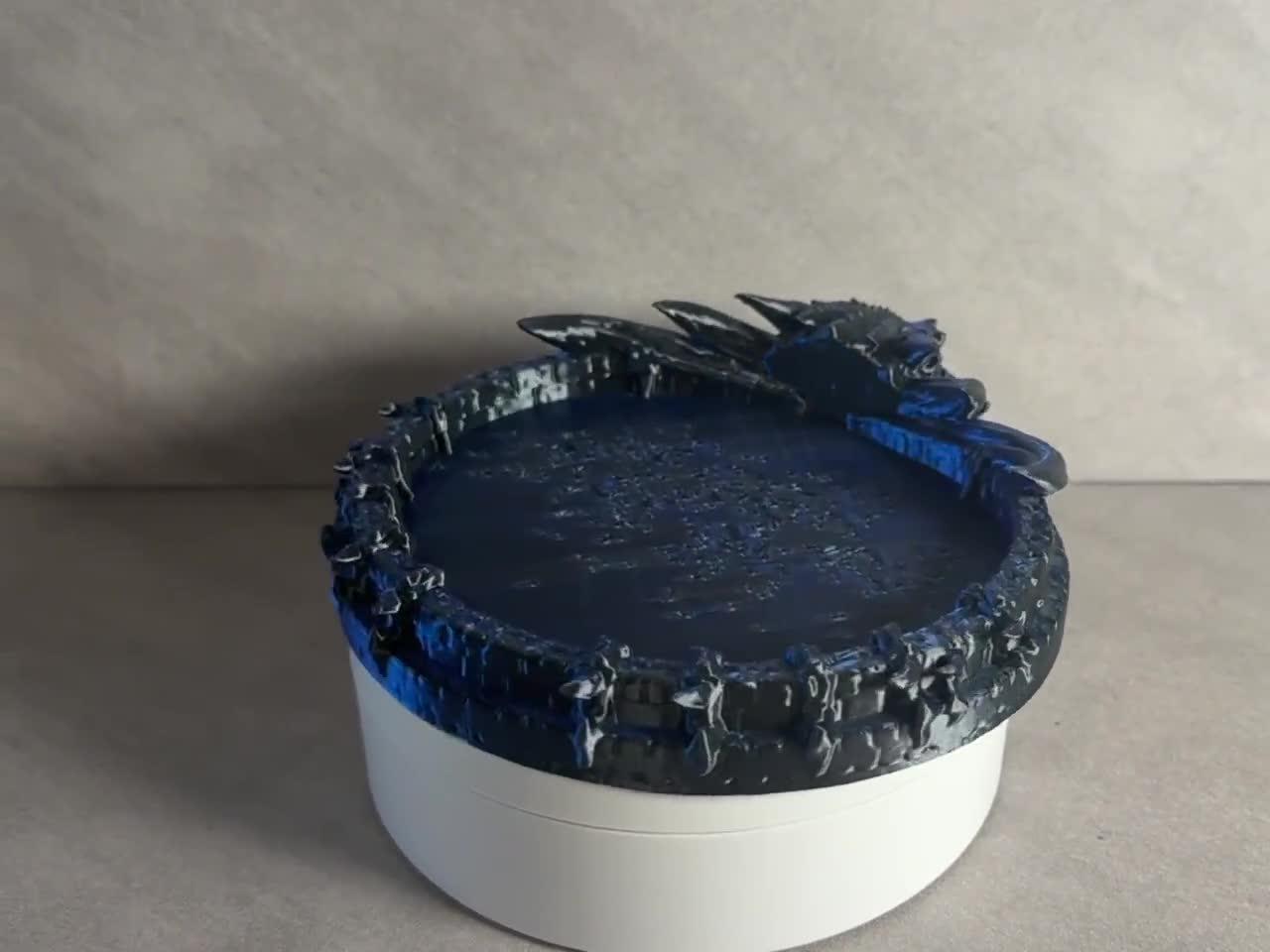 Dragon Tray Catchall Dish, Fantasy Key Bowl, 3D Printed Dragon Organizer, Car Keys Wallet Coin Holder, Gothic Home Decor video cover