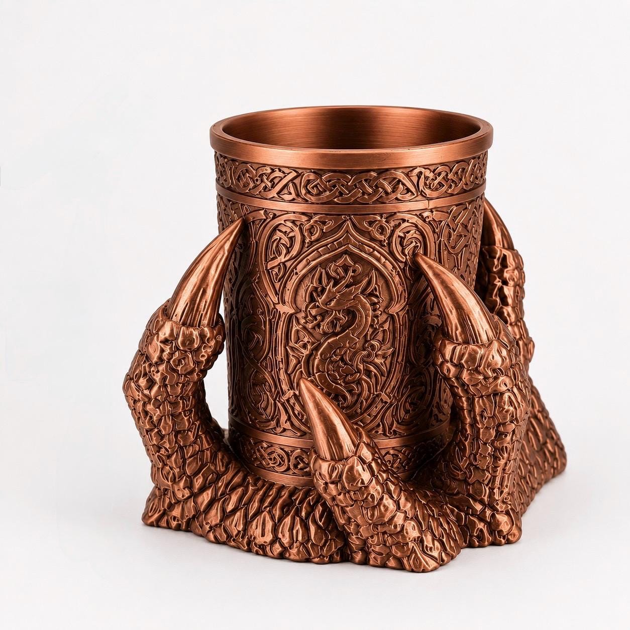 Dragon Claw Pen Holder, Viking Desk Organizer, 3D Printed Pencil Cup, Fantasy Office Decor, Gothic Desk Accessory