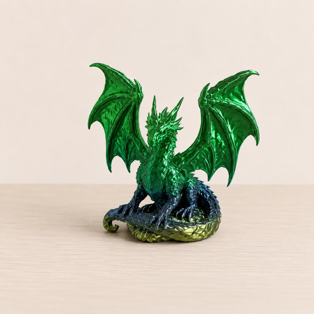 Fantasy Dragon Figurine, 3D Printed Dragon Statue, Mythical Desk Decor, Dragon Collectible, Fantasy Shelf Decor