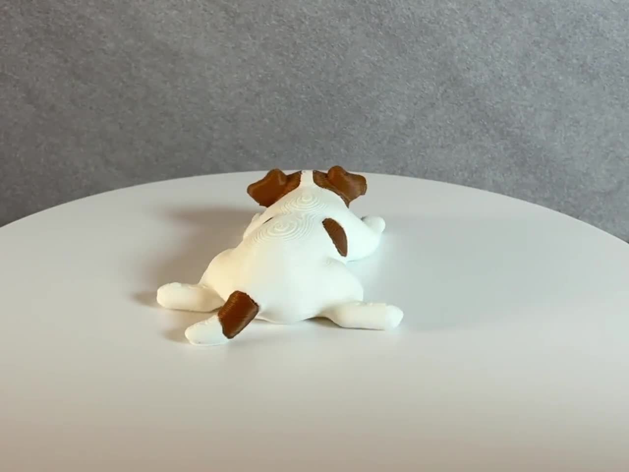 Sleeping Jack Russell Terrier Figurine, Dog Desk Buddy, Cute Puppy Shelf Decor, Jack Russell Gift, 3D Printed Dog Statue video cover