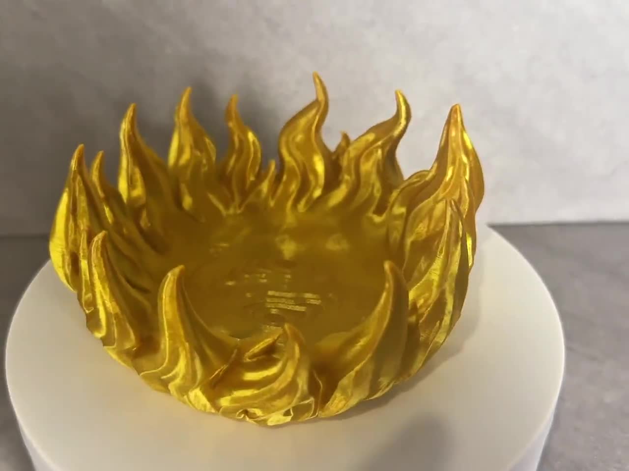 Flame Catchall Tray, Fire Ring Desk Organizer, 3D Printed Coin Dish, Fantasy Decor video cover