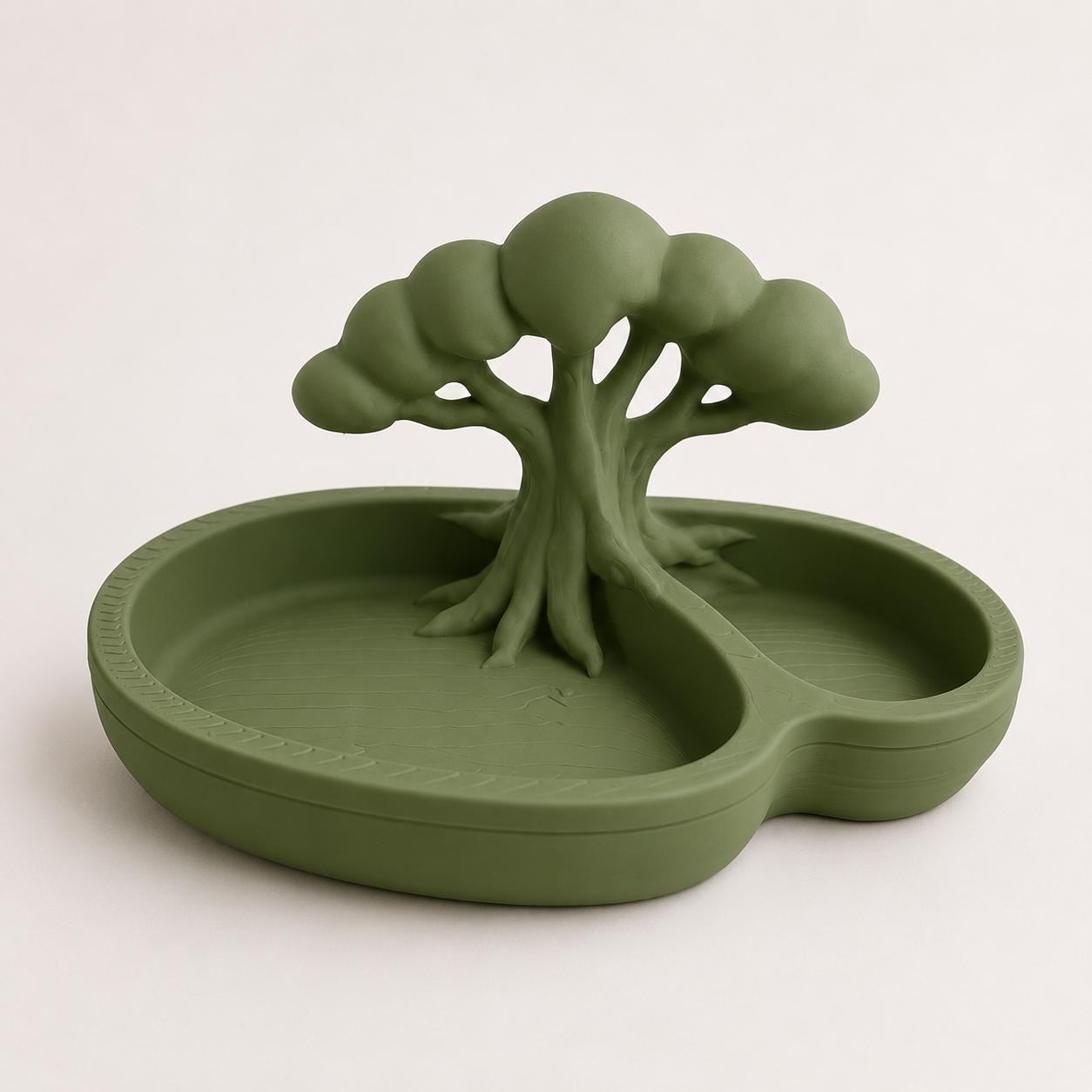 Pistachio Bowl with Shell Holder, Snack Serving Tray, Nut Dish, Tree Snack Bowl, 3D Printed Pistachio Shell Bowl, Housewarming Gift