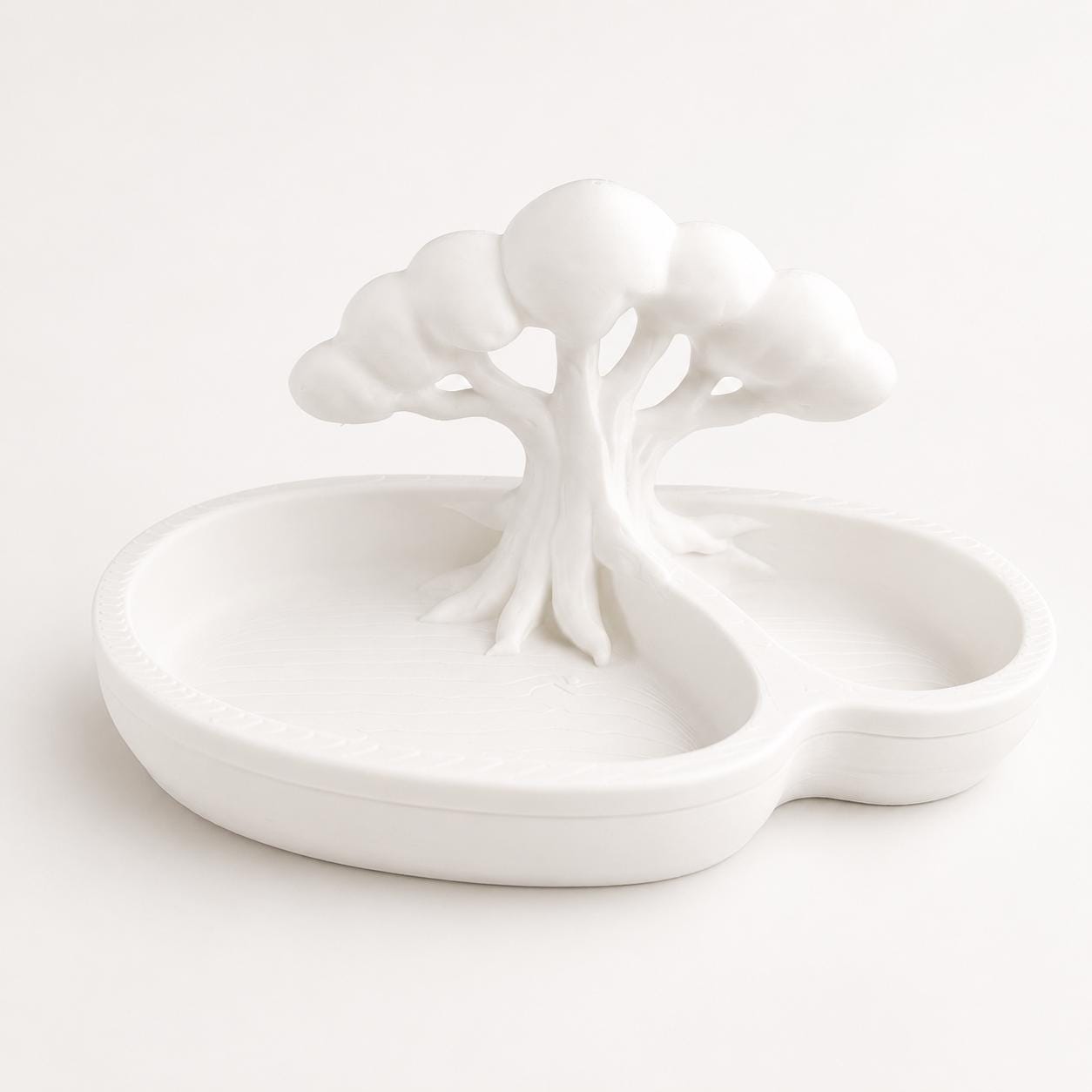 Pistachio Bowl with Shell Holder, Snack Serving Tray, Nut Dish, Tree Snack Bowl, 3D Printed Pistachio Shell Bowl, Housewarming Gift