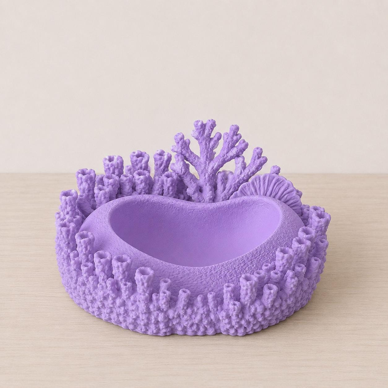 Coral Jewelry Dish, Coastal Ring Holder, Ocean Decor Trinket Tray, Beach Vanity Organizer, Coral Catchall Bowl, Gift for Her