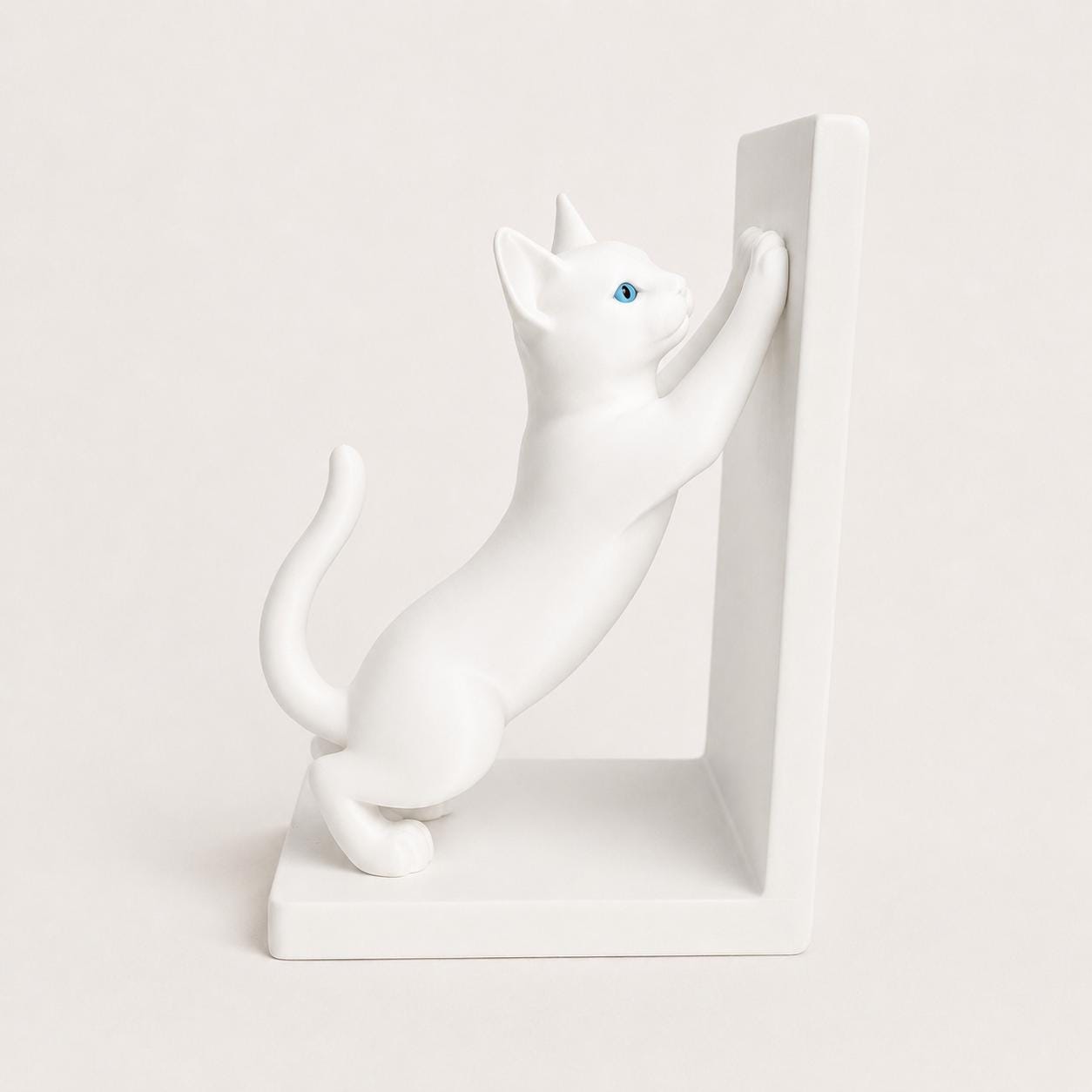 Black Cat Bookend, Cat Book End, Cute Cat Bookshelf Decor, Cat Lover Gift, Modern Book Holder, Book Organizer, 3D Printed Home Decor