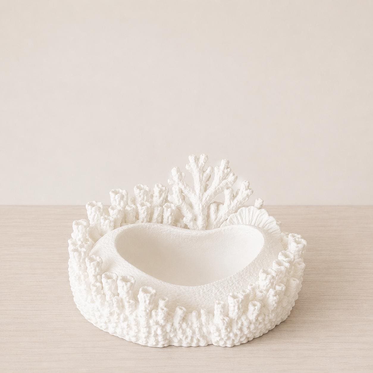 Coral Jewelry Dish, Coastal Ring Holder, Ocean Decor Trinket Tray, Beach Vanity Organizer, Coral Catchall Bowl, Gift for Her