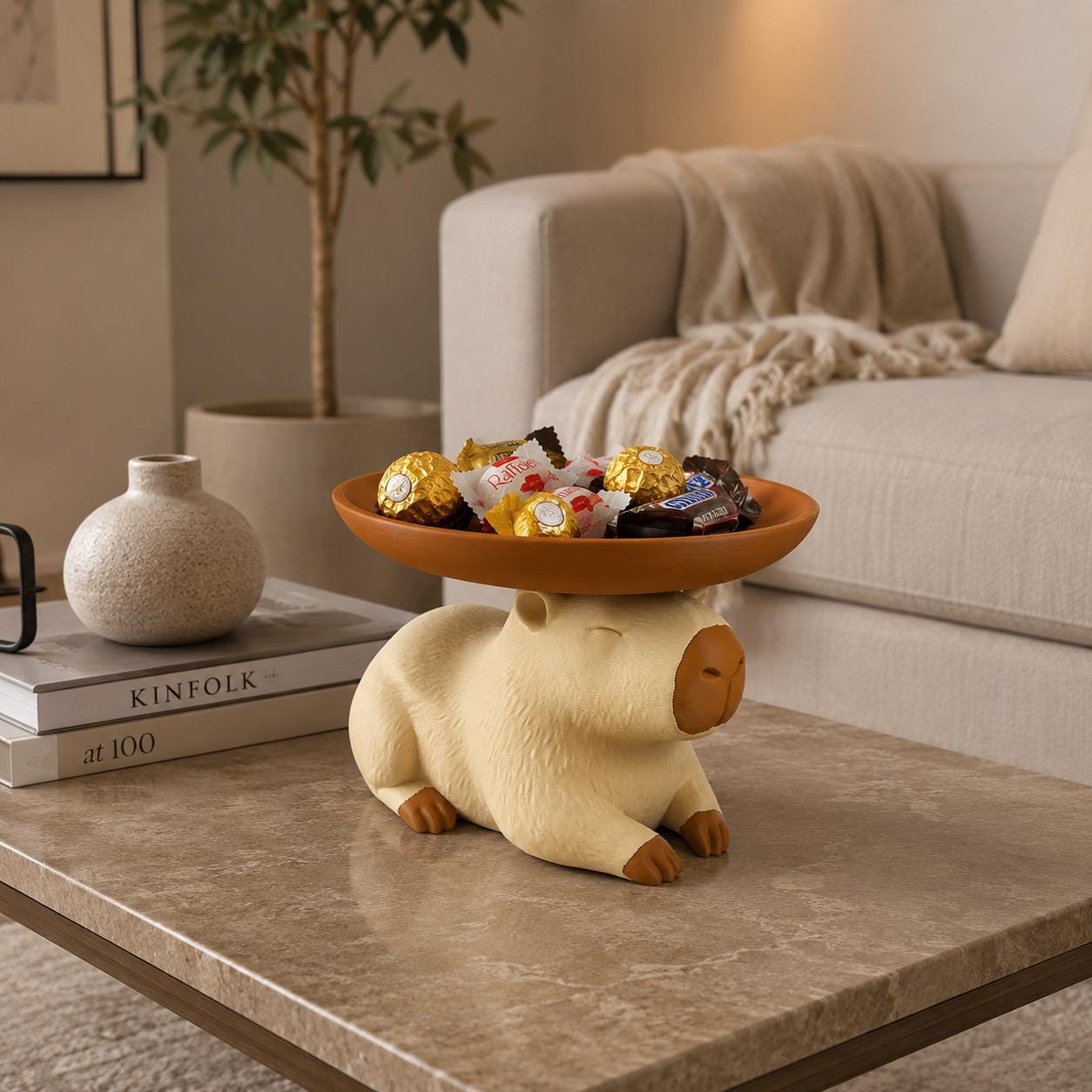 Capybara Catchall Tray, Entryway Key Holder, Cute Capybara Organizer, Wallet & Coin Dish, Entryway Decor