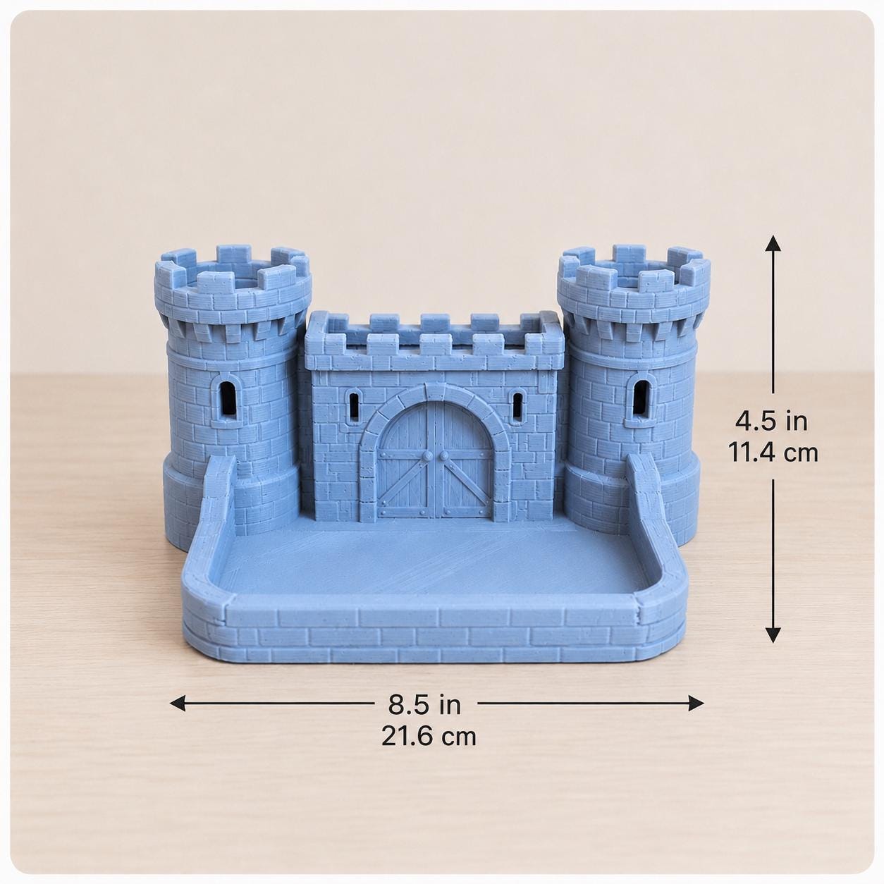 Castle Desk Organizer, Medieval Phone Stand, Pen Holder, Key Tray, Fantasy Decor